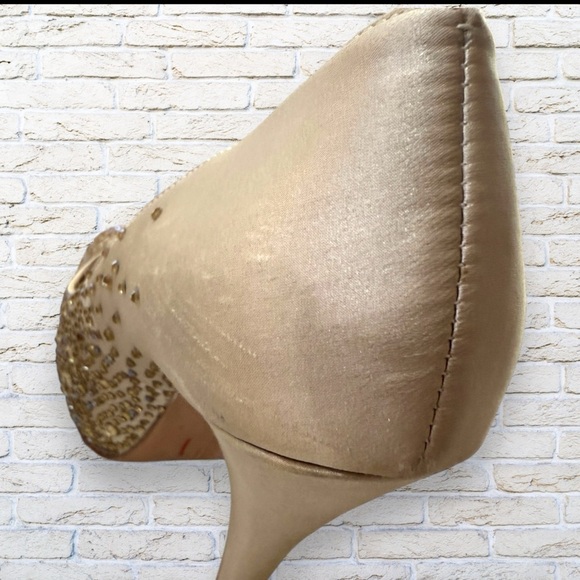 Benjamin Adams London Platform Bridal Heels Pump -Size 7.5 or 38 - Picture 8 of 14